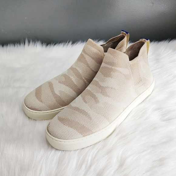 Rothy's Chelsea Sneaker in Beige Camo - Picture 2 of 10